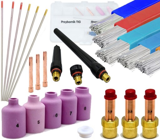АКСЕСУАРИ TIG AC DC ДЛЯ ЗВАРЮВАЛЬНОГО АПАРАТУ АЛЮМІНІЄВИЙ ЕЛЕКТРОД