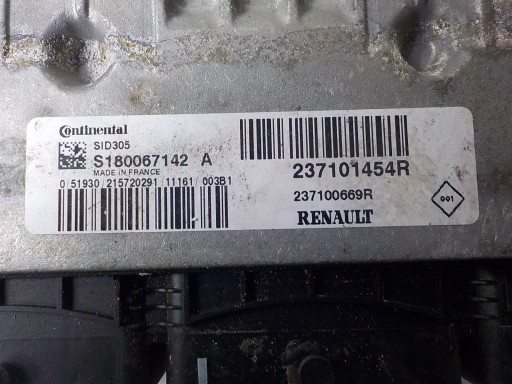 RENAULT MEGANE III computer control unit S180067142A 237101454R