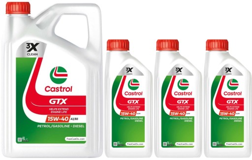 CASTROL GTX 15W40 A3/B4 МОТОРНОЕ МАСЛО 7л