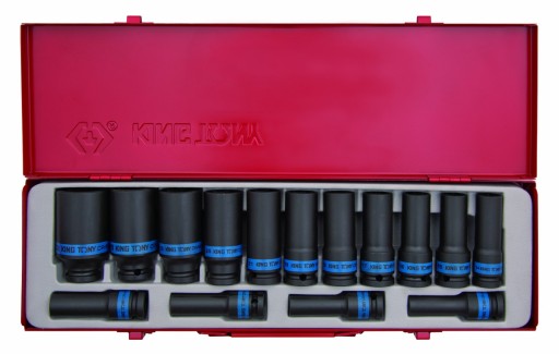 НАСАДКИ УДАРНЫЕ 1/2 15 ШТ. ДЛИННЫЙ 6-УГЛОВЫЙ. 10 - 32 мм