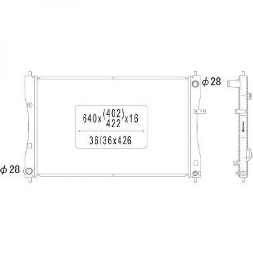 DCM2512 - Радиатор мицубиси кольт ви 03 2005 г.