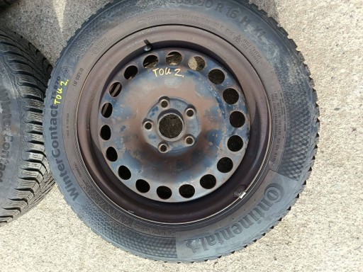 cerchi ferro 16" Volkswagen Touran III pneumatici, gomme pneumatico invernale 205/60 CONTINENTAL