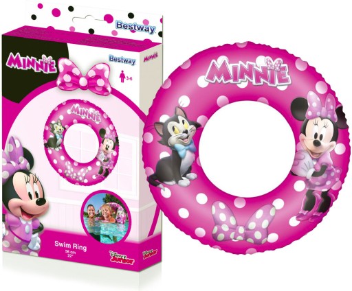 Кільце для плавання Bestway Minnie 56 см рожеве