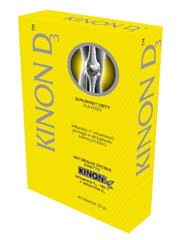 Kinon D3 vit. K2 + D3, 30 tabliet