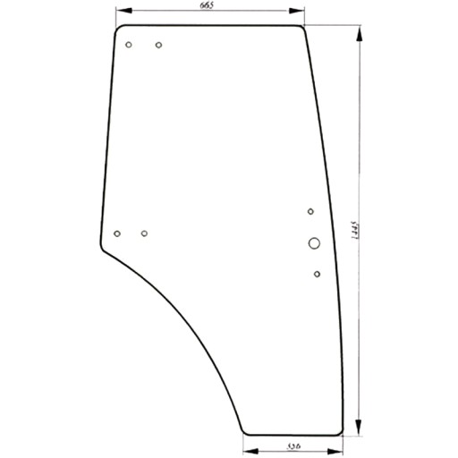 53369093 - стекло правой двери Zetor Proxima Forterra 90 Super
