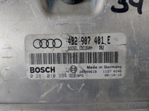 A6 C5 2.5 TDI 4B2907401E control unit of the engine