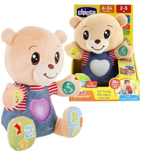 ПЛЮШЕВИЙ ВЕДМЕДИК CHICCO ВИКАЗУЄ ПОЧУТТЯ / EN