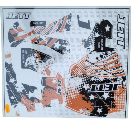 НАКЛЕЙКА ДЛЯ ОБУВИ JETT ORANGE / WHITE OFFROAD STYLE