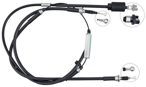 K19926 - ТРОС РУЧНОГО ГАЛЬМА OPEL ASTRA J GTC 11-