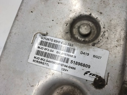 control unit of the engine 51896809 1.3 D 84KM Fiat Grande Punto