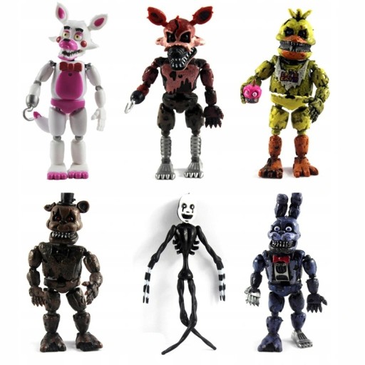 6 ks SADA FIGÚROK FIVE NIGHTS AT FREDDY'S FNAF