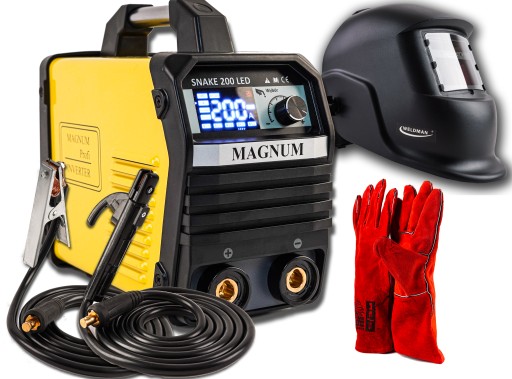 СВАРОЧНЫЙ АППАРАТ MAGNUM SNAKE 200 LED ИНВЕРТОР 200A MMA