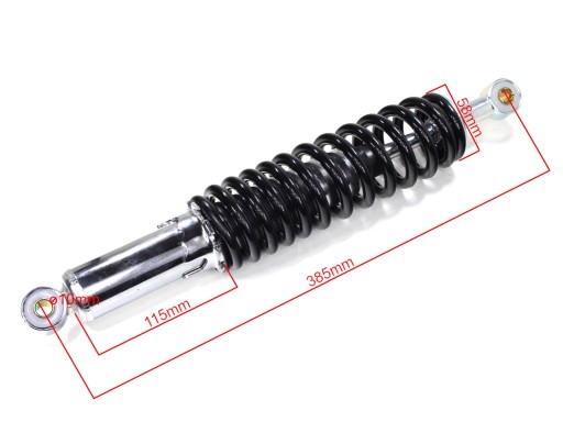 MMP.23.02.2023.5.5211 - ЗАДНІЙ АМОРТИЗАТОР ATV 150 DIABLO ЧОРНИЙ FUXIN WB