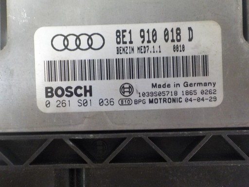 AUDI A4 B6 Computer Bedienteil 8E1910018D 0261S01036