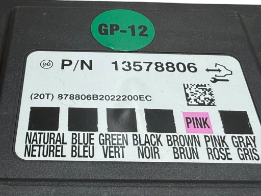 module control unit KOMFORTU 13578806 OPEL ASTRA J IV