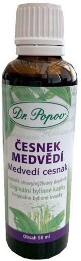 Dr. Popov Cesnak medvedí bylinné kvapky doplnok stravy 50 ml