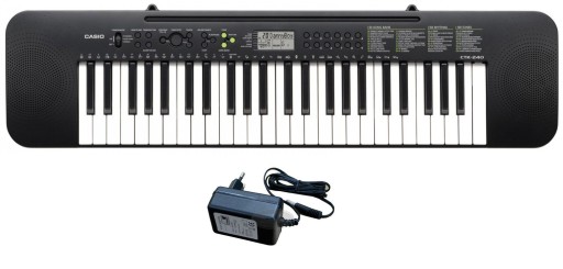 Casio CTK-240 - keyboard + napájací zdroj