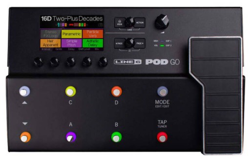 LINE 6 POD GO MULTIEFEKT DO GITARY ELEKTRYCZNEJ GITAROWY PROCESOR EFEKTÓW