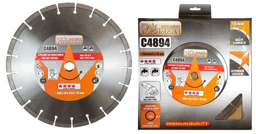 АЛМАЗНИЙ ДИСК ДЛЯ РІЗАННЯ БЕТОНУ 300 RICHMANN