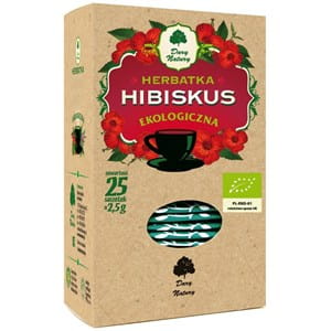 HERBATKA HIBISKUS BIO (25 x 2,5 g) 62,5 g - DARY N