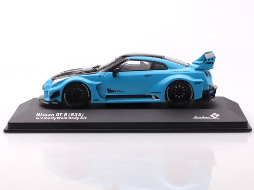 Nissan GT-R (R35) LBWK Silhouette - 2019, blue Solido 1:43
