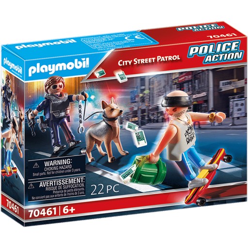 Playmobil zestaw Police Action Patrol uliczny70461
