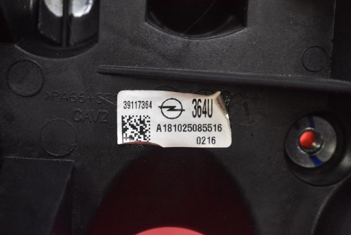 PEDAL pedals clutch brake 39117364 OPEL ASTRA 5 V K 1.6 CDTI 110 KM 15
