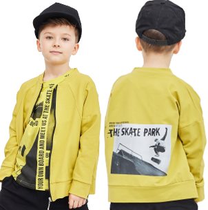 Дитячий світшот All For Kids 152 розмір, довгий рукав, зелений