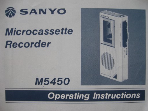 Magnetofón SANYO M5450 Návod na použitie