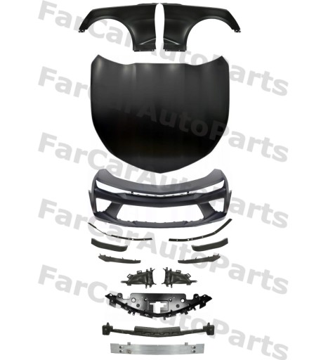 1307 - Chevrolet Camaro 15- НАБІР ЗАПЧАСТЕЙ Ремінь крила капота бампера