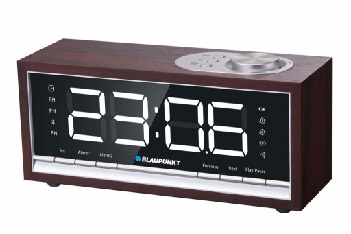 Discograph - BLAUPUNKT CR65BT Radio-réveil Bluetooth, couleur bois clair -  Radio, lecteur CD/MP3 enfant - Rue du Commerce