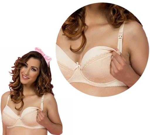 Бюстгальтер для годування Alles Mama Kelly U, коричневий, розмір 70F