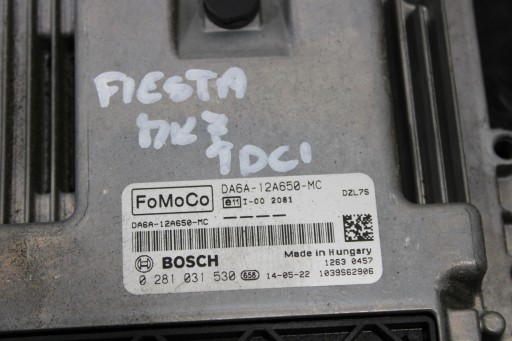 computer control unit of the engine FIESTA MK7 LIFT DA6A-12A650-MC
