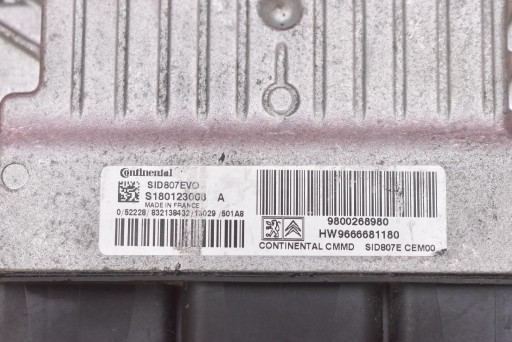control unit of the engine 9800268980 CITROEN C4 GRAND PICASSO and 1.6 HDI 112 KM LIFT