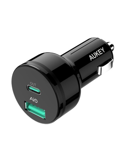 Aukey CC-Y7 36W USB-C + USB автомобильное зарядное устройство
