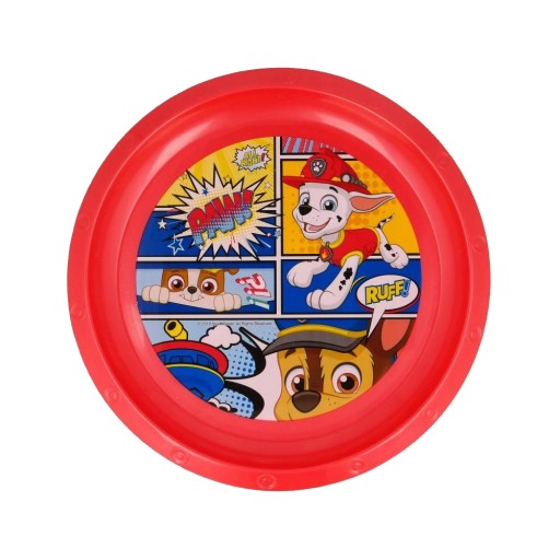 Тарілка банкетна, червона, пластик