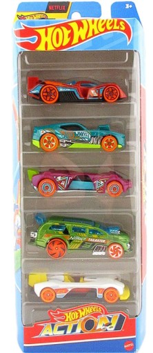 HOT WHEELS 5pack Autíčka Set HTV45 ACTION