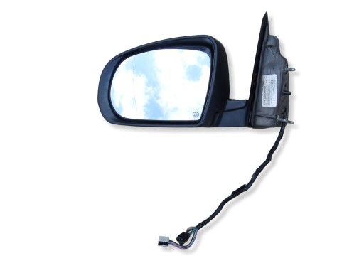 JEEP CHEROKEE V KL mirror left 15 PIN / 6+9 PIN 2013-2018 PXR black,