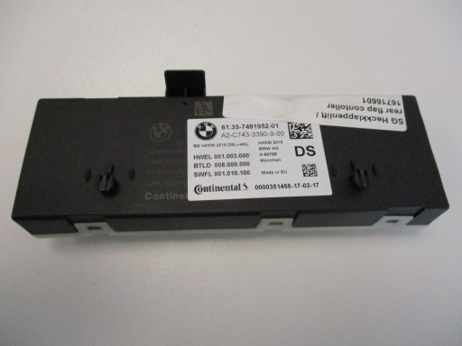Module Unité de contrôle BMW 7491952