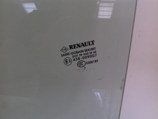 FENSTER rechts 2017r Renault Zoe