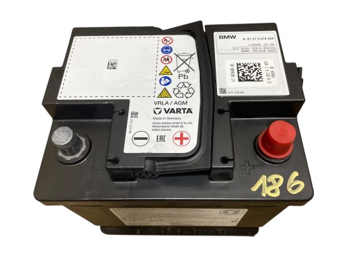 battery AGM START-STOP 12V 50AH 570A BMW / MINI 2022R original