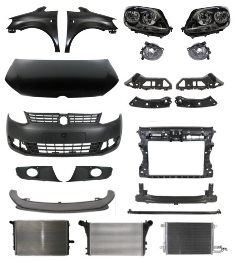 2834 - Volkswagen Caddy 3 Lift 10-15 Бампер Ремень Капот