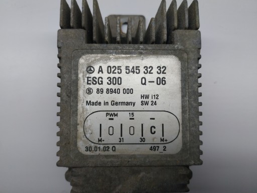 MERCEDES A-KLASA W168 Centralina VENTOLA A0255453232