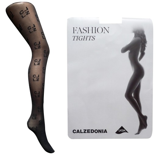 CALZEDONIA Rajstopy Napisy LOGO CLZ 1/2 S/M (8052678228547) • Cena