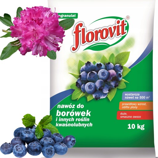 Nawóz Florovit Do Borówek Różaneczników I Innych Roślin Kwaśnolubnych 10 Kg