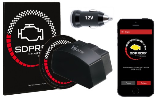 Зарядний пристрій iCAR3 BT3.0 OBD2 INTERFACE ELM327 SDPROG