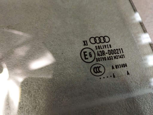 Audi A8 D4 4H 2016 OKNO dveře pravá záď PODWOJNA 4H4845826D