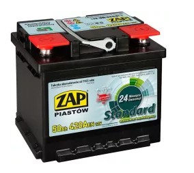 АВТОМОБИЛЬНЫЙ АККУМУЛЯТОР ZAP СТУПИЦ RU 50AH 420A P+
