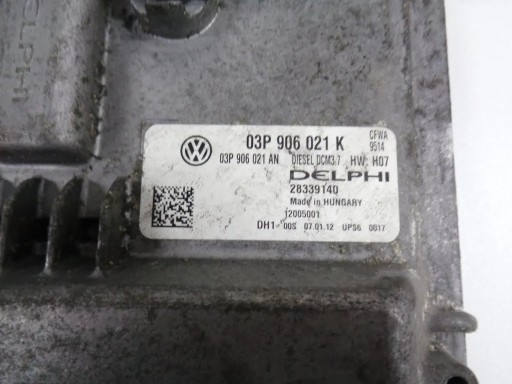 SKODA FABIA II 1.2 TDI control unit of the engine