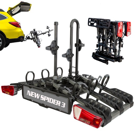 БАГАЖНИК ДЛЯ ПЕРЕВЕЗЕННЯ 3 ВЕЛОСИПЕДІВ ВЕЛОСИПЕДНА ПЛАТФОРМА ДЛЯ ГАКА INTER PACK SPIDER